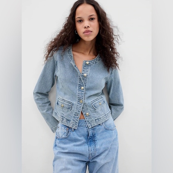 GAP Jackets & Blazers - GAP Light Blue Jean Jacket